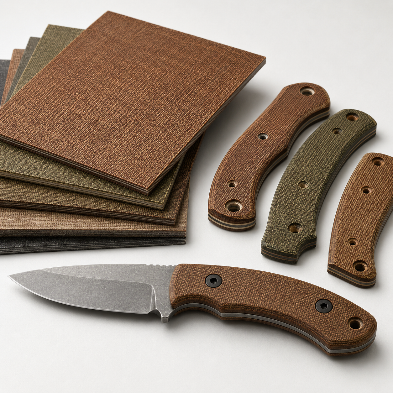Micarta sheets, knife scales and CNC machined parts